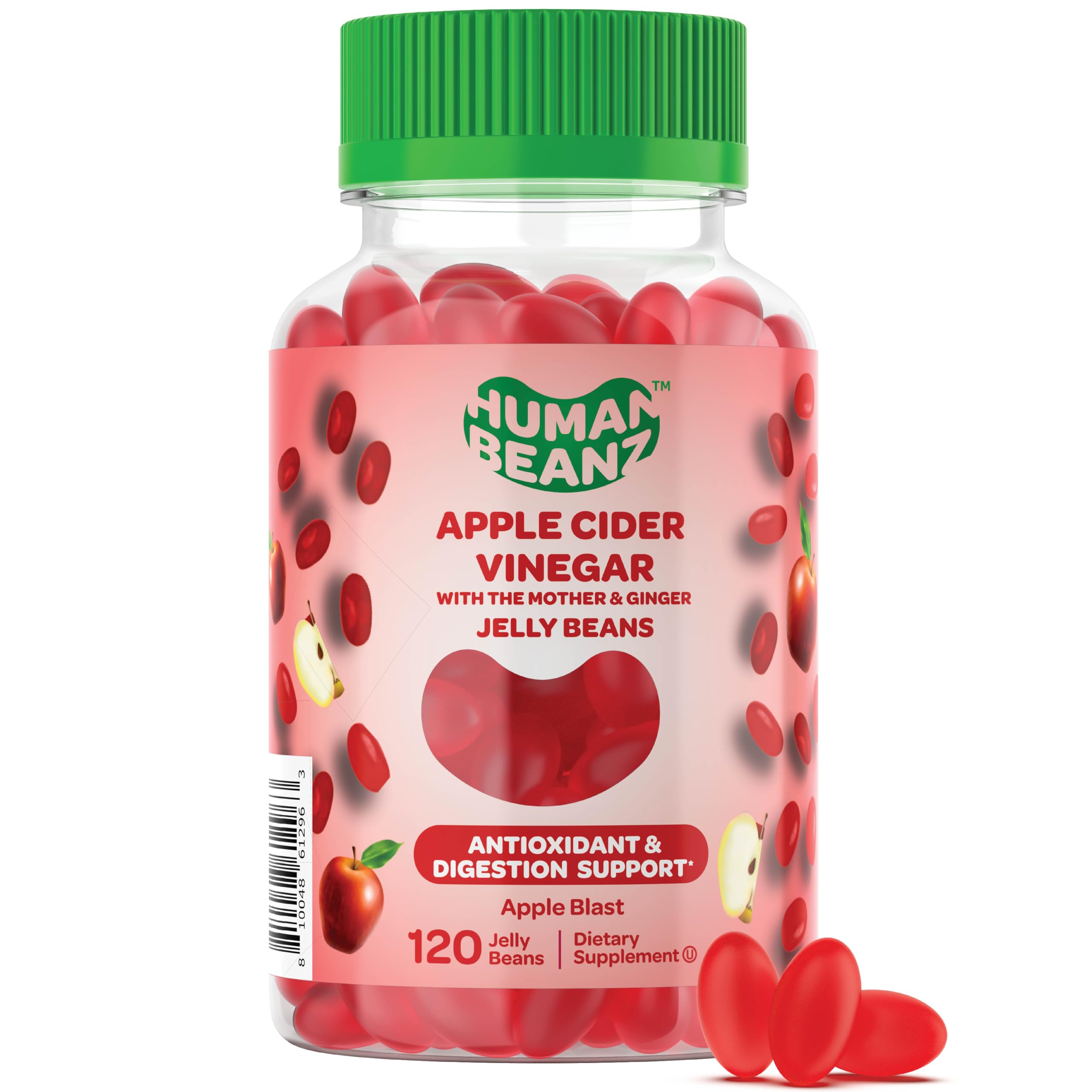 Suplementos Human Beanz, Vinagre De Sidra De Manzana, Gominolas, 120 - Venta Internacional.