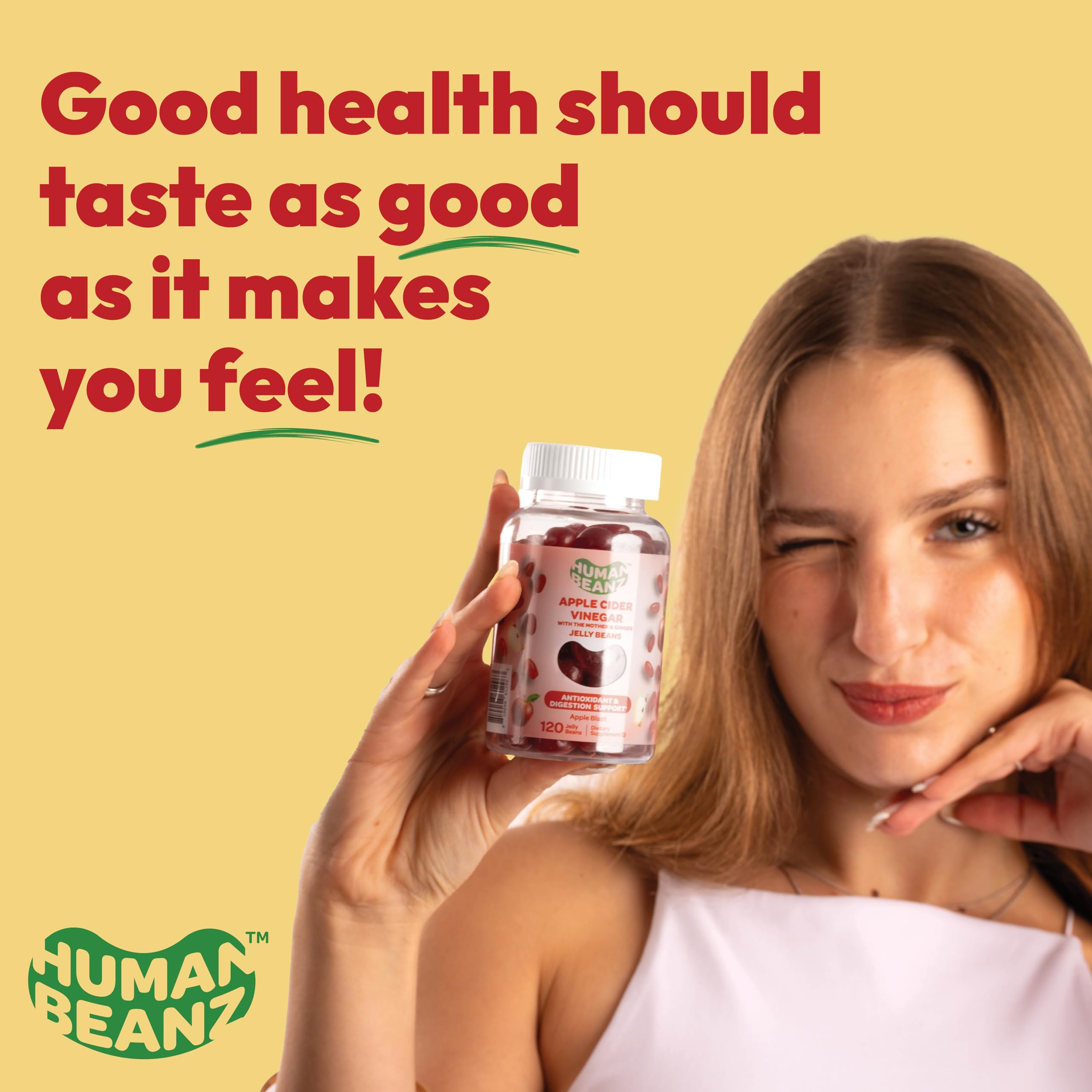 Foto 7 pulgar | Suplementos Human Beanz, Vinagre De Sidra De Manzana, Gominolas, 120 - Venta Internacional.
