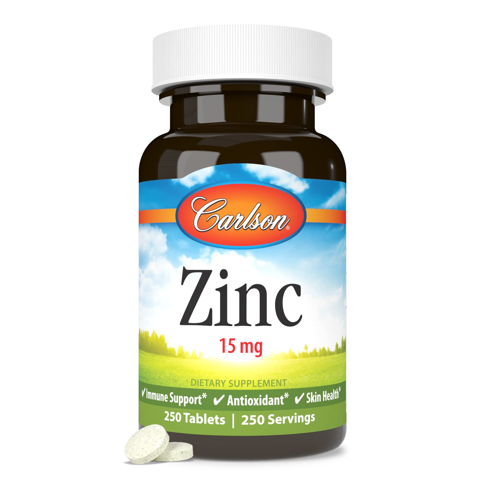 Foto 6 pulgar | Suplemento De Zinc Carlson Zinc 15 Mg De Gluconato De Zinc 250 Tabletas - Venta Internacional.