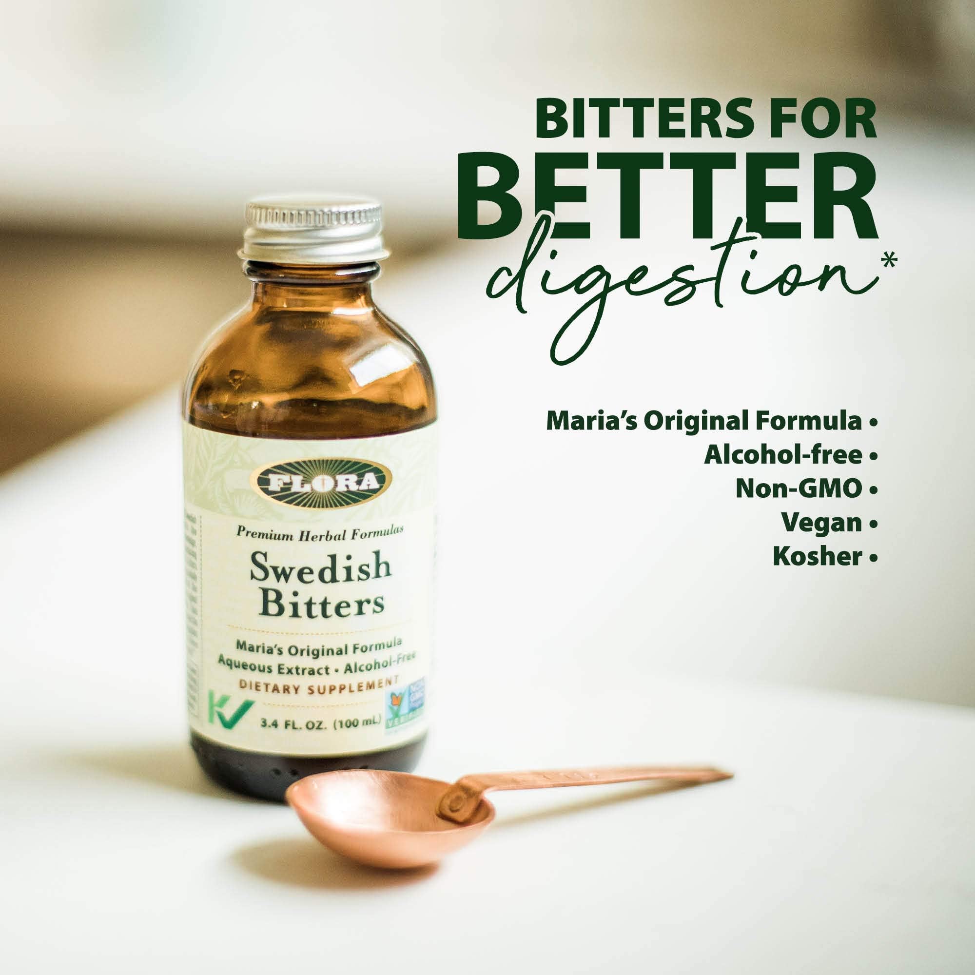Foto 3 | Suplemento Flora Swedish Digestive Bitters Sin Alcohol, 250 Ml - Venta Internacional.