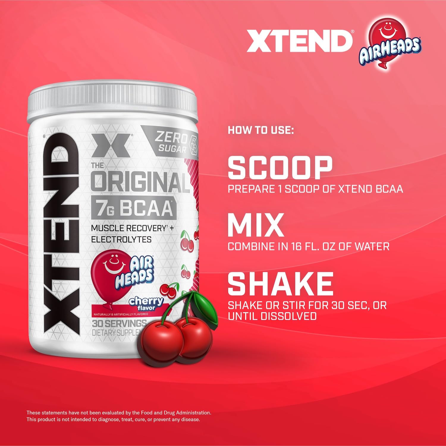 Foto 7 pulgar | Bcaa Powder Xtend Original Airheads Candy Flavor 30 Porciones - Venta Internacional.