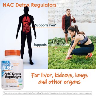 Foto 4 | Suplemento Doctor's Best Nac Detox Regulators 180 Cápsulas - Venta Internacional.