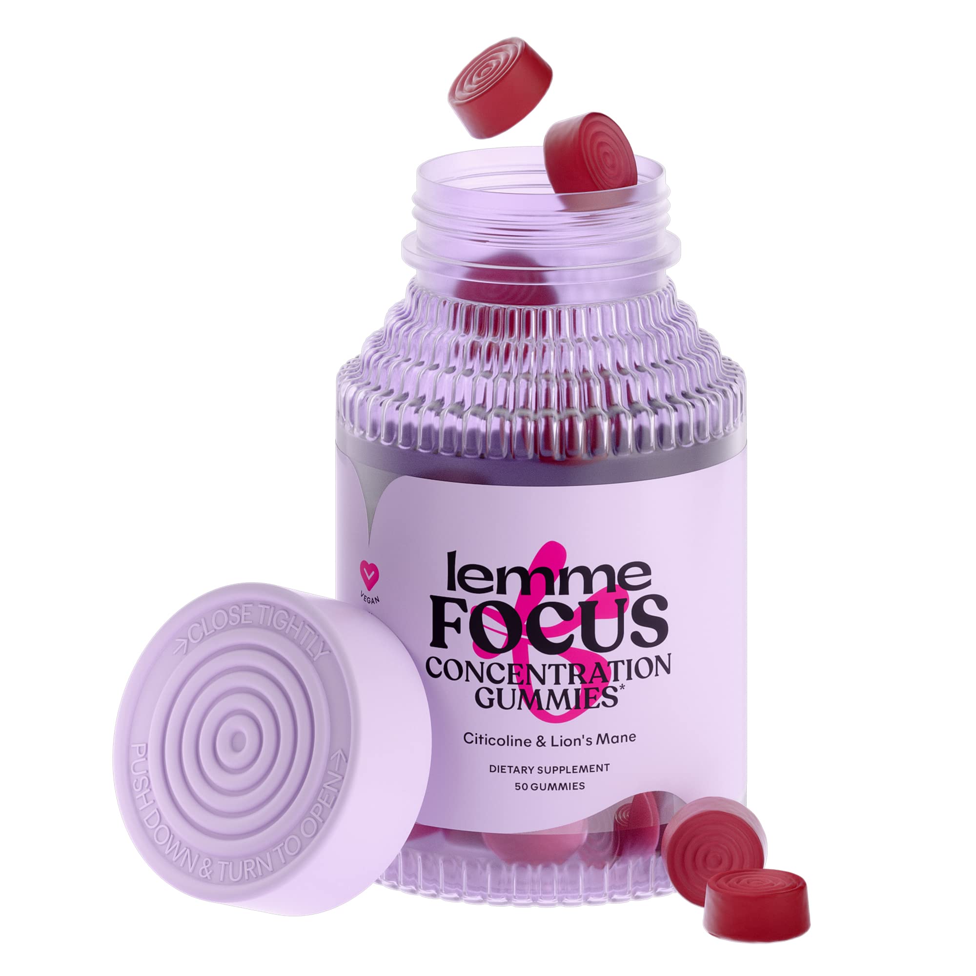 Foto 2 pulgar | Gomitas Lemme Focus Concentración Y Salud Cerebral 50 U - Venta Internacional.