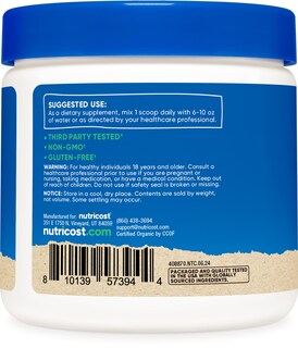 Foto 4 | Suplemento Nutricost De Cardo Mariano Orgánico En Polvo 240 Ml - Venta Internacional.