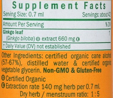 Foto 3 | Suplemento De Extracto De Ginkgo Orgánico De Herb Pharm, 30 Ml - Venta Internacional.