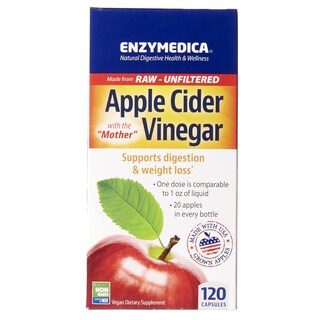 Foto 1 | Suplemento Enzymedica De Vinagre De Sidra De Manzana 120 Cápsulas - Venta Internacional.