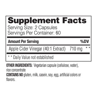 Foto 2 | Suplemento Enzymedica De Vinagre De Sidra De Manzana 120 Cápsulas - Venta Internacional.