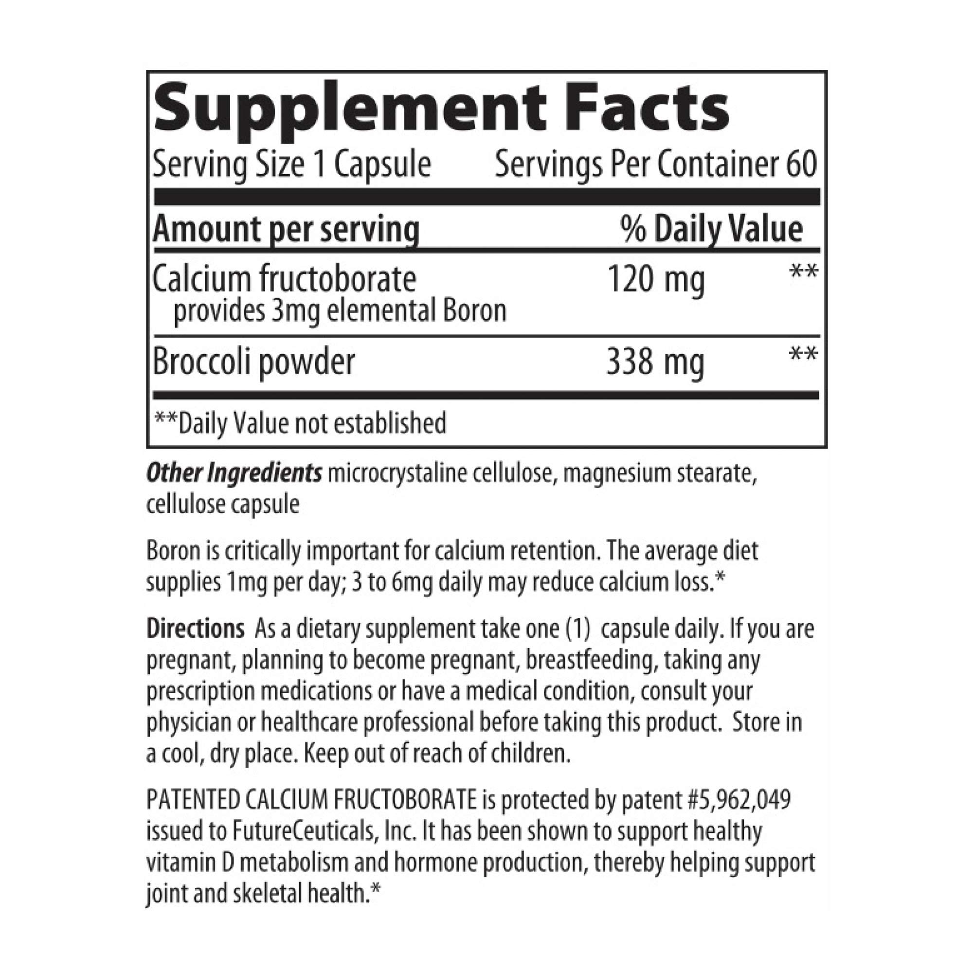 Foto 3 pulgar | Suplemento Vibrant Health Super Natural Boro 60 Cápsulas - Venta Internacional.