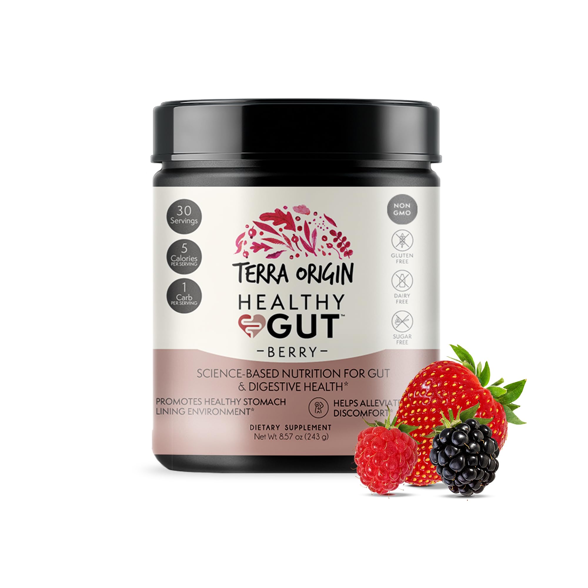 Suplemento Terra Origin Healthy Gut Powder, 30 Porciones - Venta Internacional.