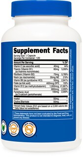 Foto 5 | Suplemento Nutricost Vitamina B Complex 462 Mg 120 Cápsulas - Venta Internacional.