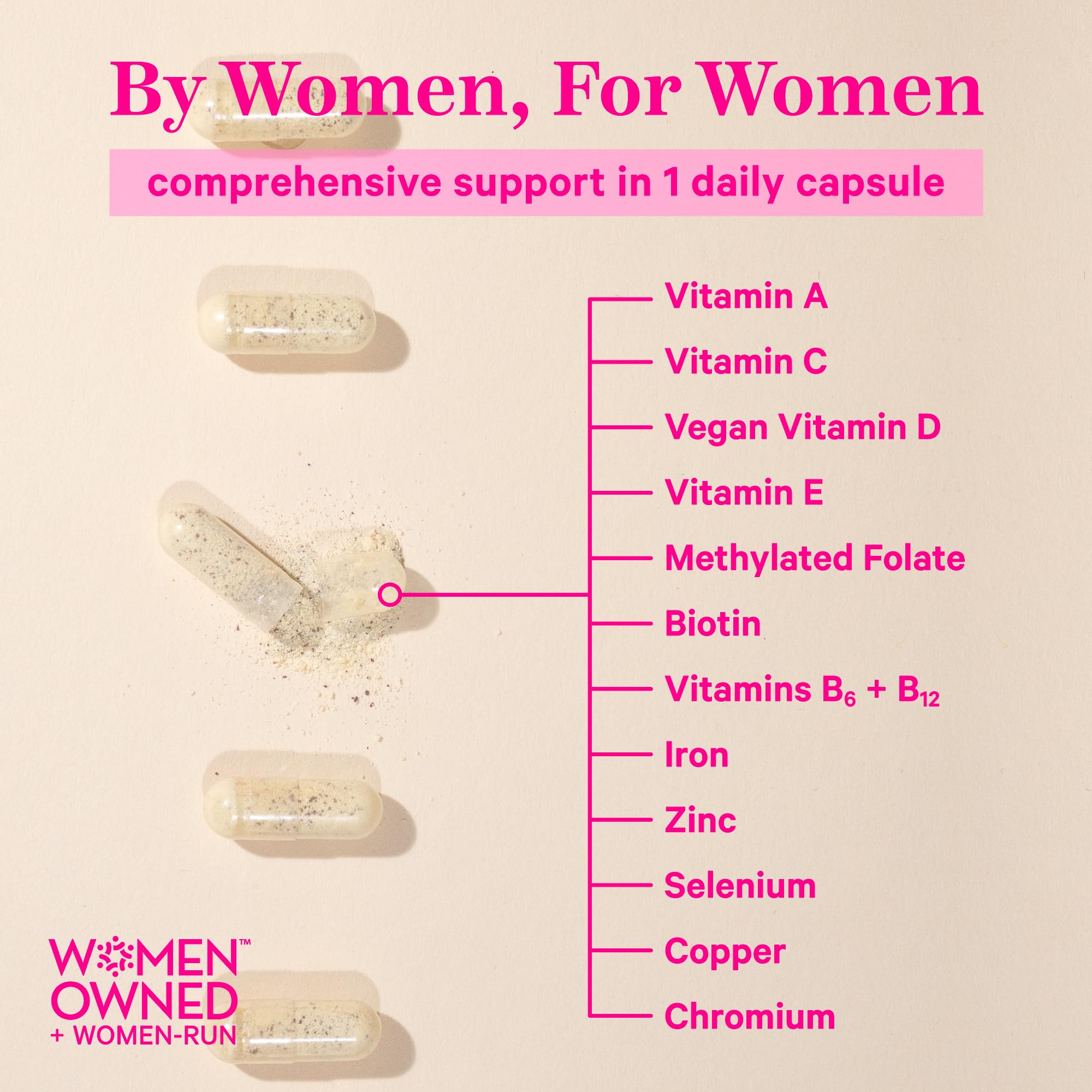 Foto 2 | Multivitamínico Pink Stork Total Women's 30 Cápsulas - Venta Internacional.