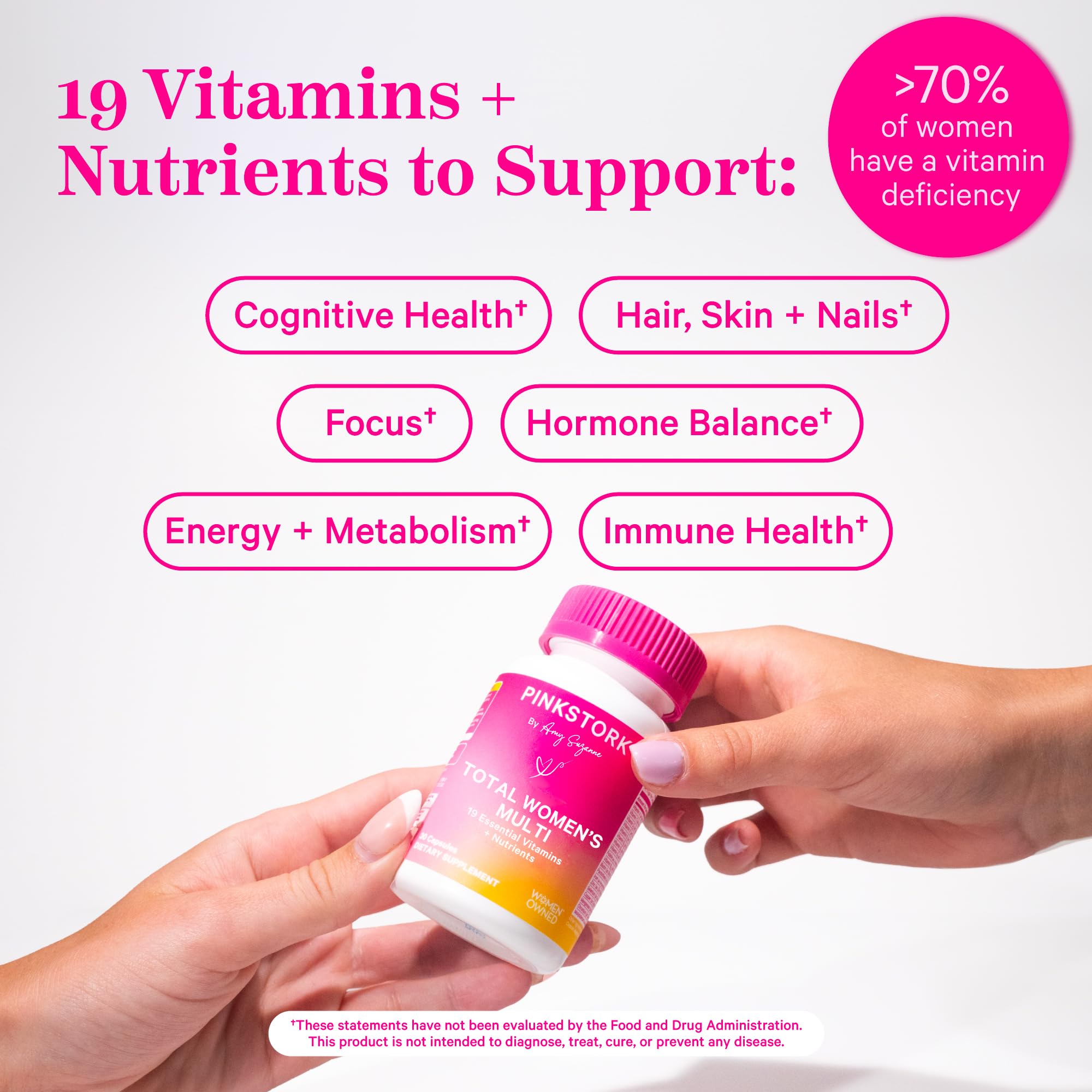 Foto 4 pulgar | Multivitamínico Pink Stork Total Women's 30 Cápsulas - Venta Internacional.