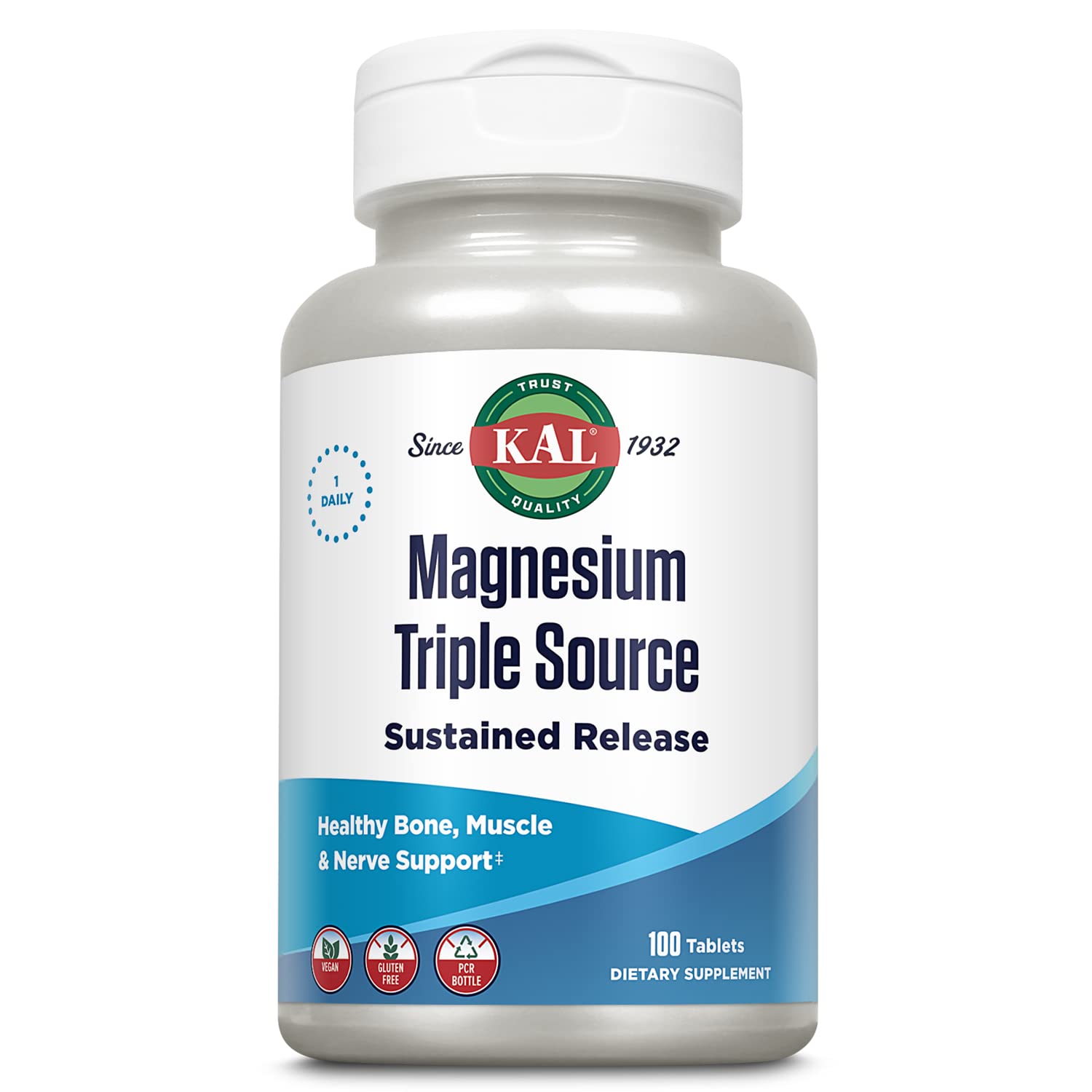 Foto 2 pulgar | Suplemento Kal Triple Source Magnesio Complex 100 Comprimidos - Venta Internacional.