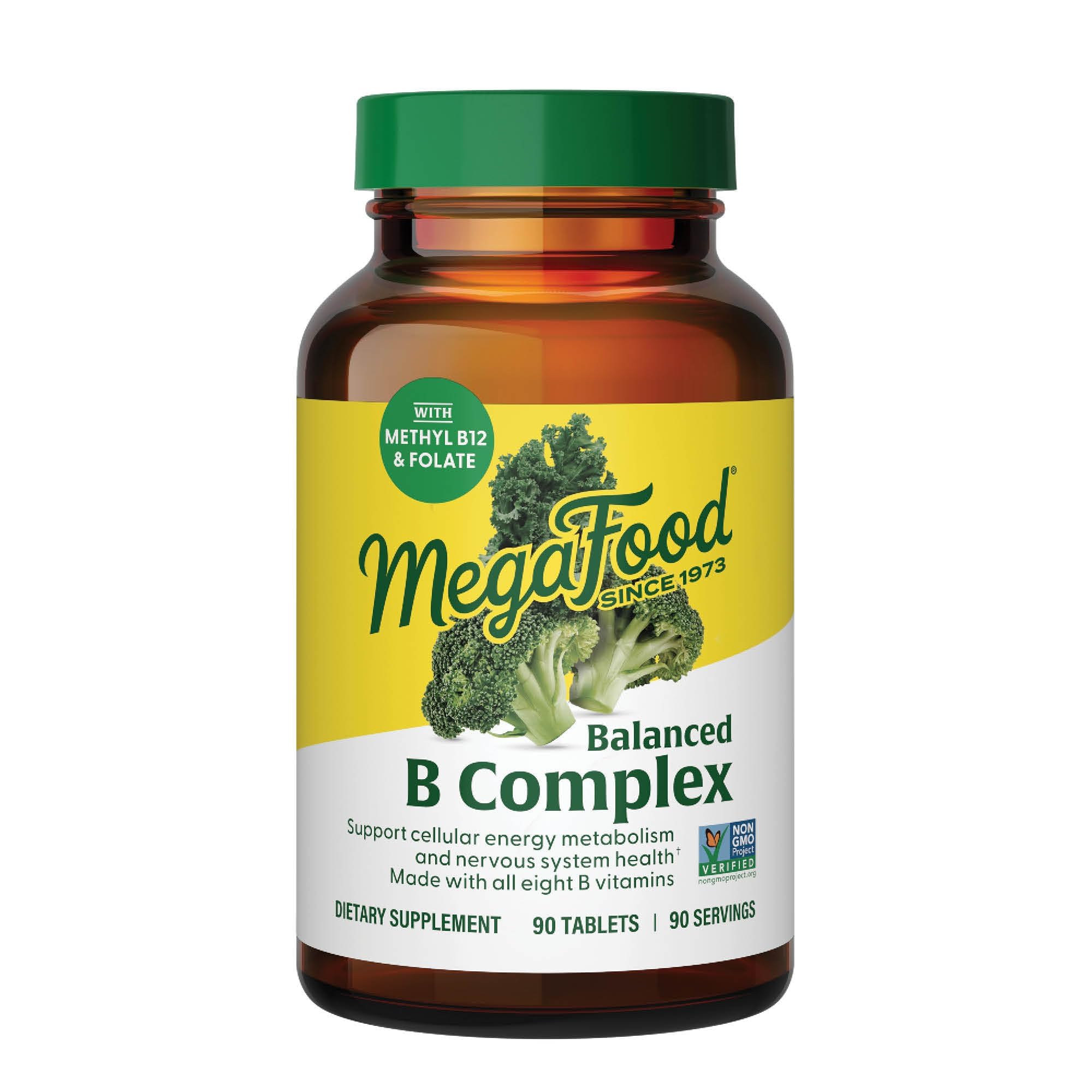 Foto 2 pulgar | Suplemento Megafood Balanced B Complex 90 Comprimidos - Venta Internacional.