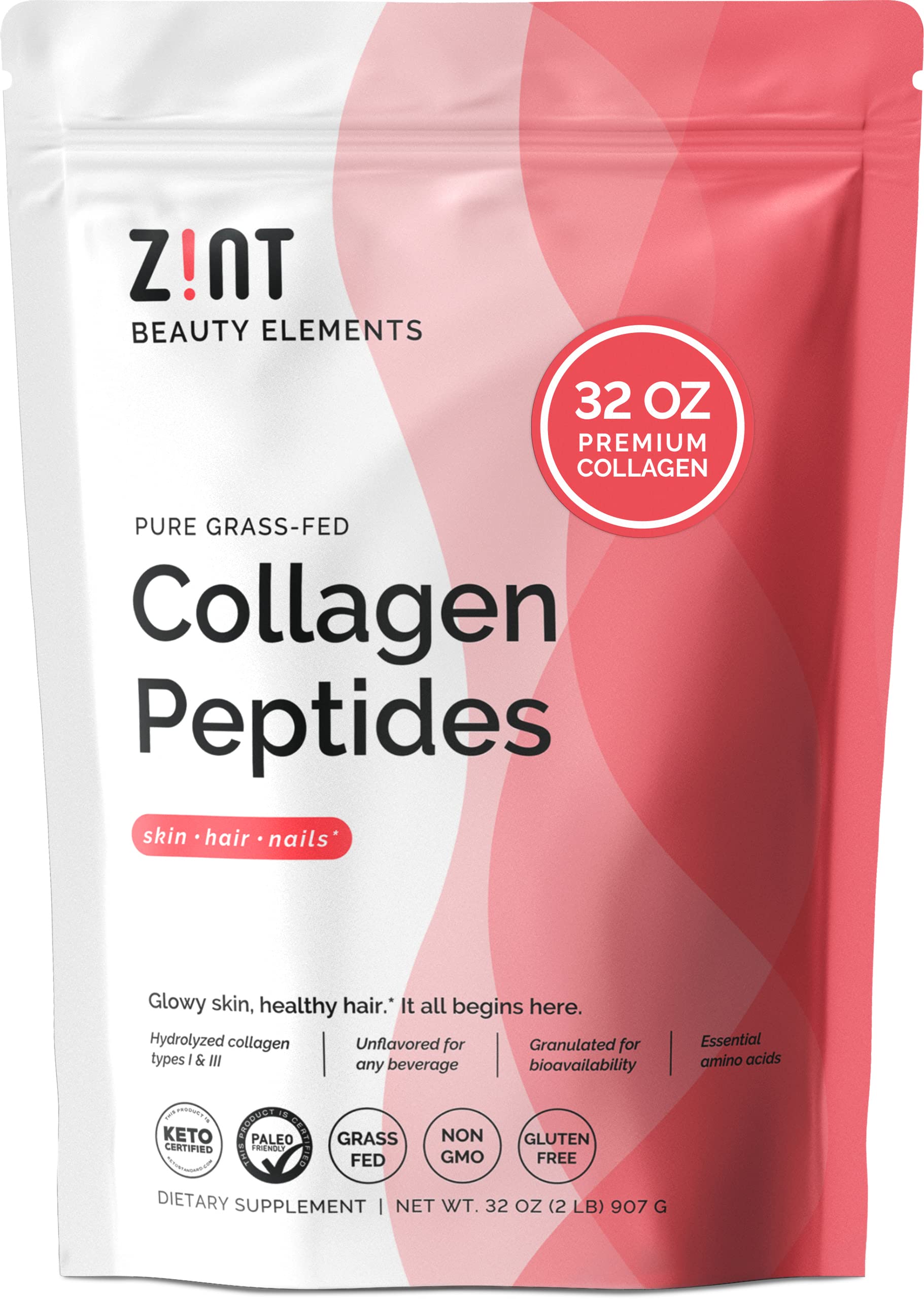 Foto 1 | Bolsa Zint De Hidrolizado De Colágeno 946 Ml - Venta Internacional.