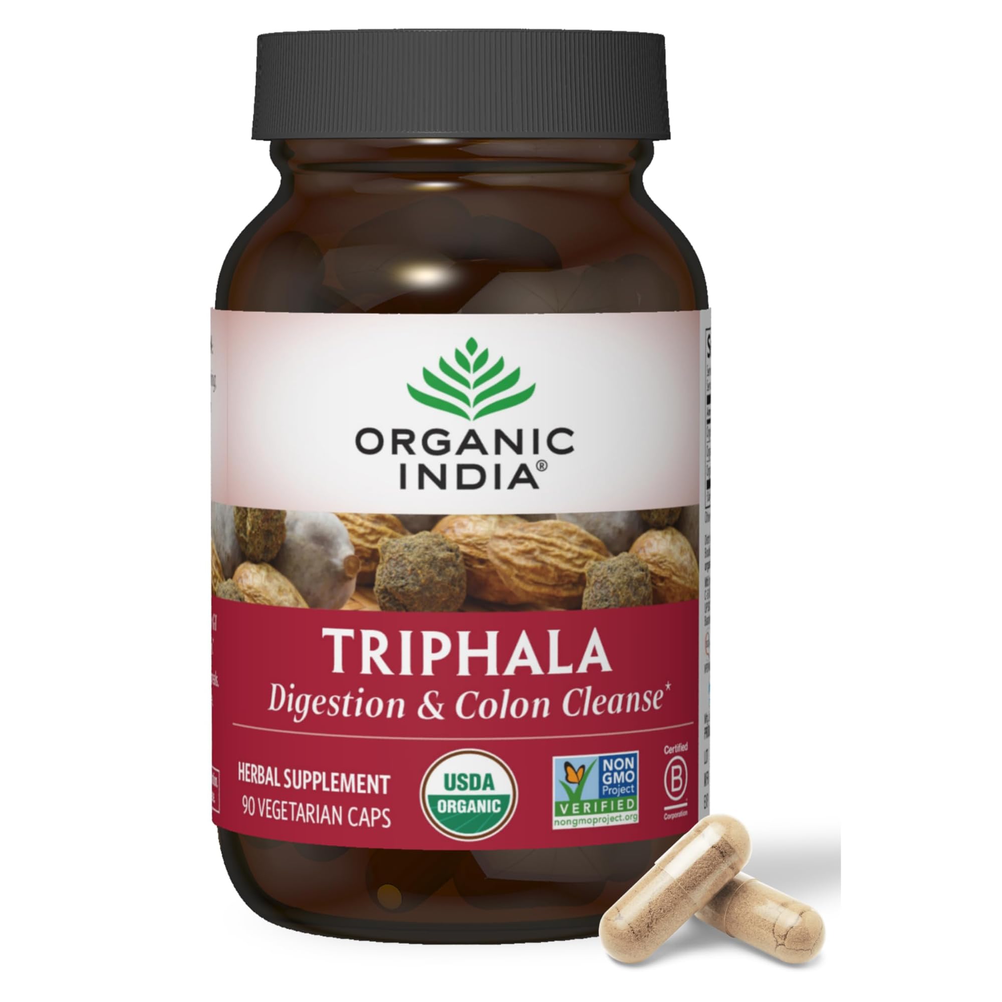 Foto 2 pulgar | Suplemento Organic India Triphala Capsules Organic 90 Cápsulas - Venta Internacional.