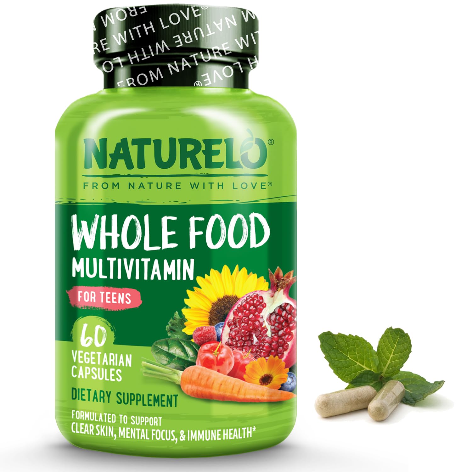 Foto 2 pulgar | Suplemento Multivitamínico Naturelo Whole Food Para Adolescentes, 60 Cápsulas - Venta Internacional.