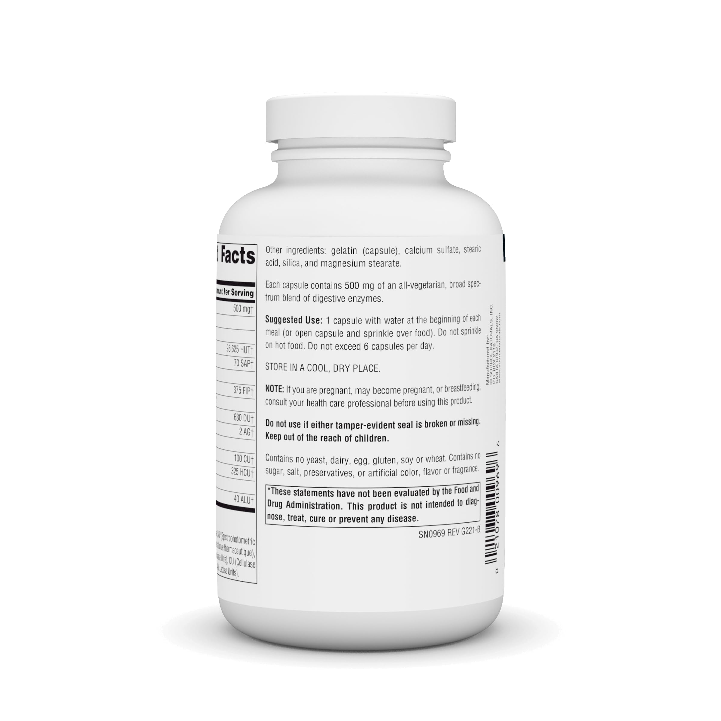 Foto 4 pulgar | Suplemento Source Naturals Essential Enzymes 500 Mg 240 Cápsulas - Venta Internacional.