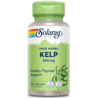 Foto 1 | Suplemento Solaray Kelp 550 Mg Con Ácido Fólico 100 Cápsulas Vegetales - Venta Internacional.
