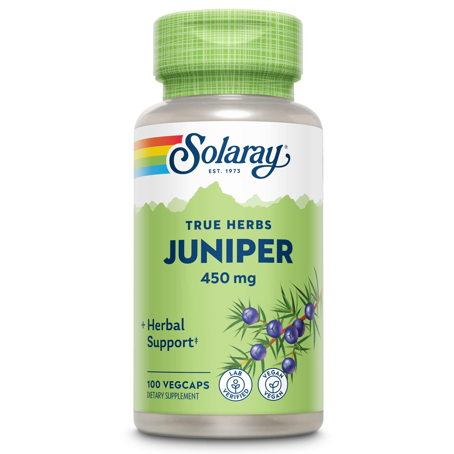 Foto 2 pulgar | Suplemento Solaray Juniper Berry 450 Mg 100 Cápsulas Vegetales - Venta Internacional.
