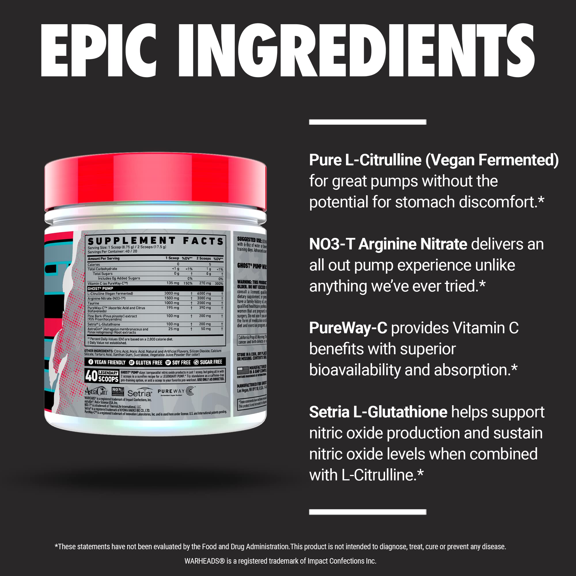 Foto 5 pulgar | Suplemento Previo Al Entrenamiento Ghost Pump Nitric Oxide Warheads 40s - Venta Internacional.