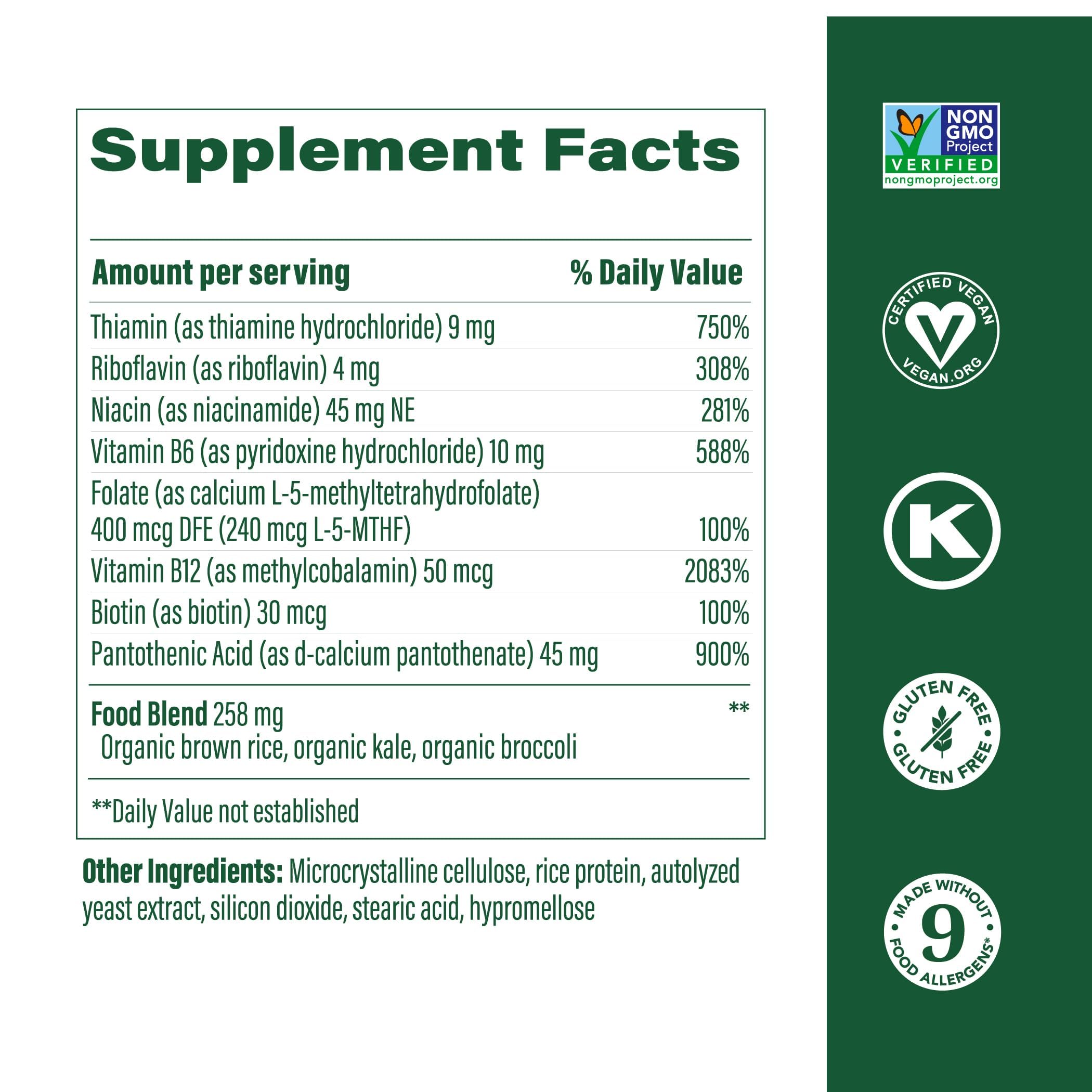 Foto 4 pulgar | Suplemento Megafood Balanced B Complex 60 Comprimidos - Venta Internacional.