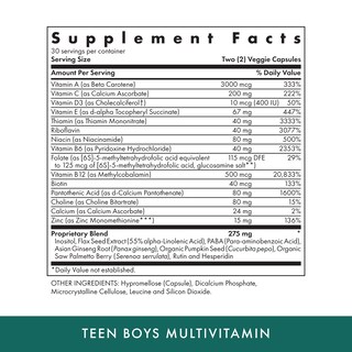 Foto 2 | Suplemento Naturopathic Teen Boys De Michael's Health 60 Cápsulas - Venta Internacional