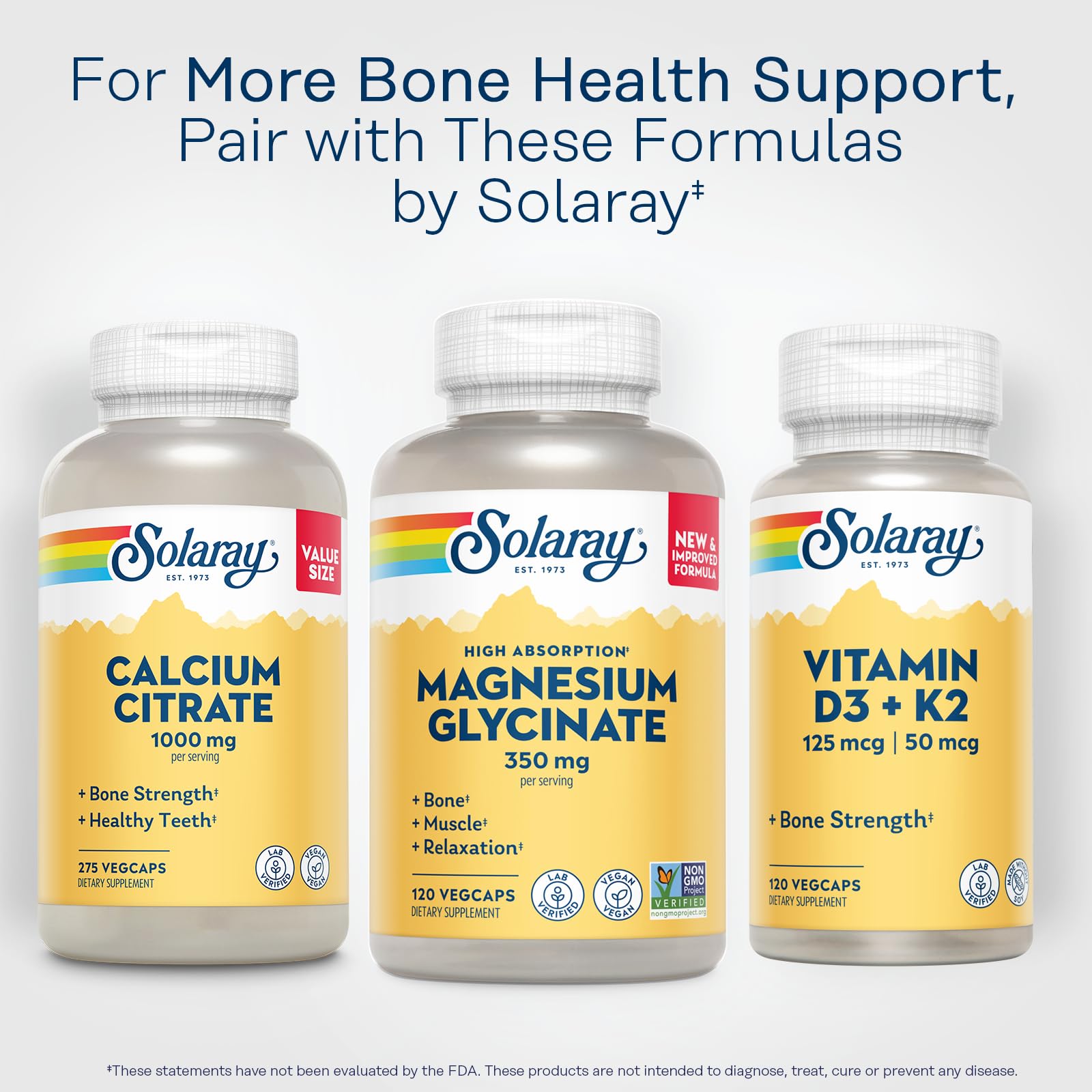 Foto 7 pulgar | Suplemento Solaray De Glicinato De Magnesio 350 Mg 120 Cápsulas Vegetales - Venta Internacional.