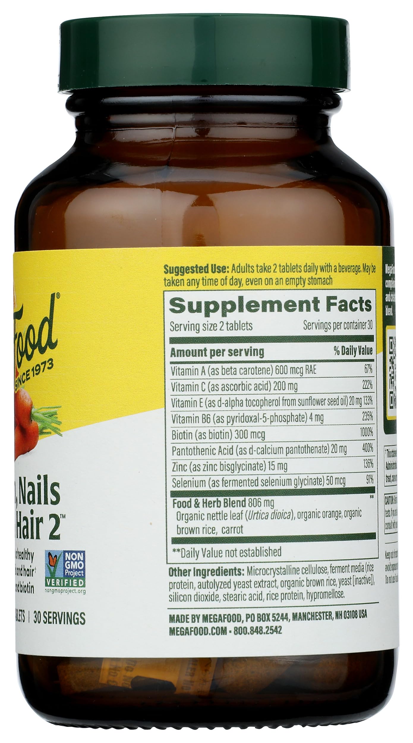 Foto 8 pulgar | Suplemento Megafood Skin Hair & Nails 60 Comprimidos - Venta Internacional.