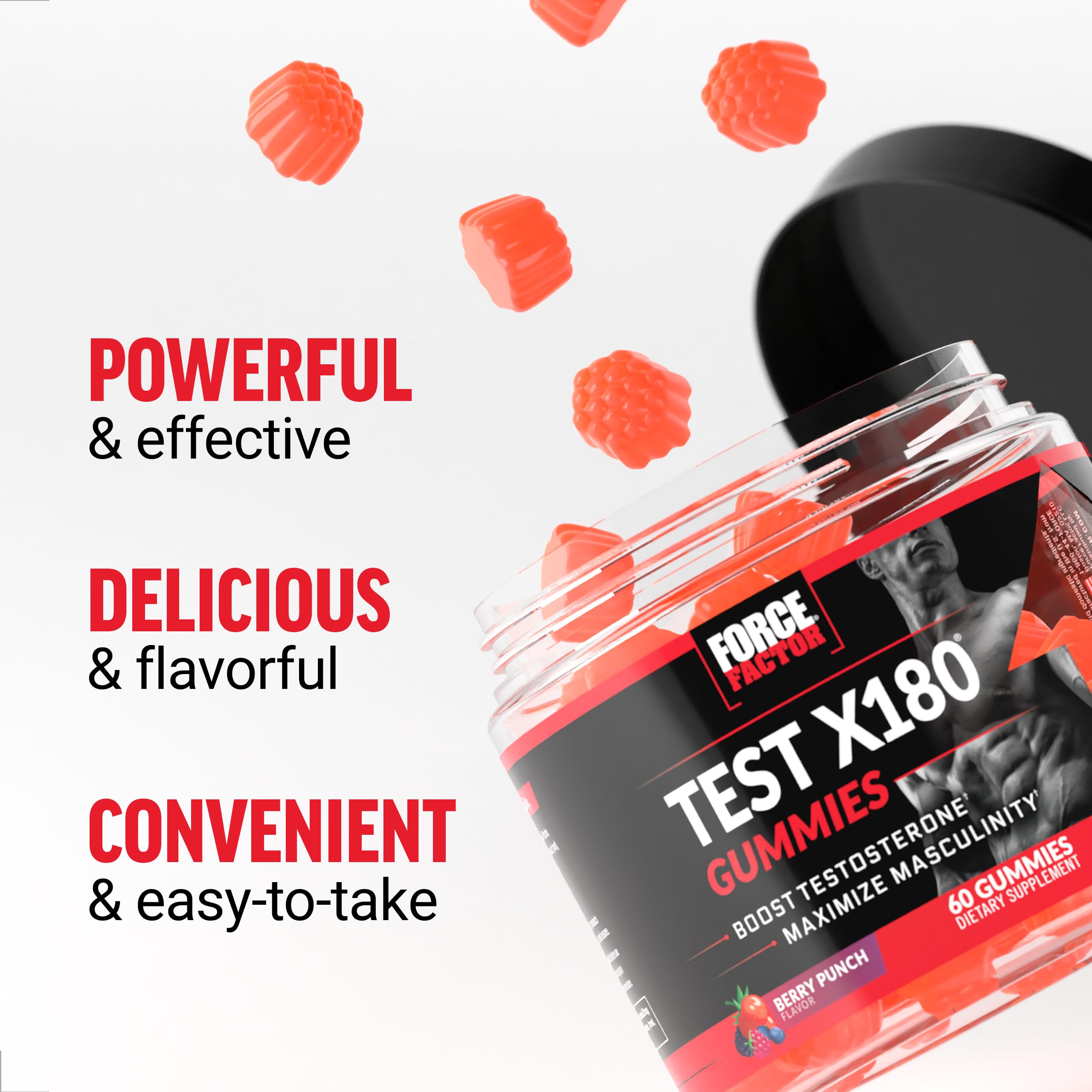Foto 7 pulgar | Gomitas Booster Force Factor Test X180 De 60 Unidades - Venta Internacional.