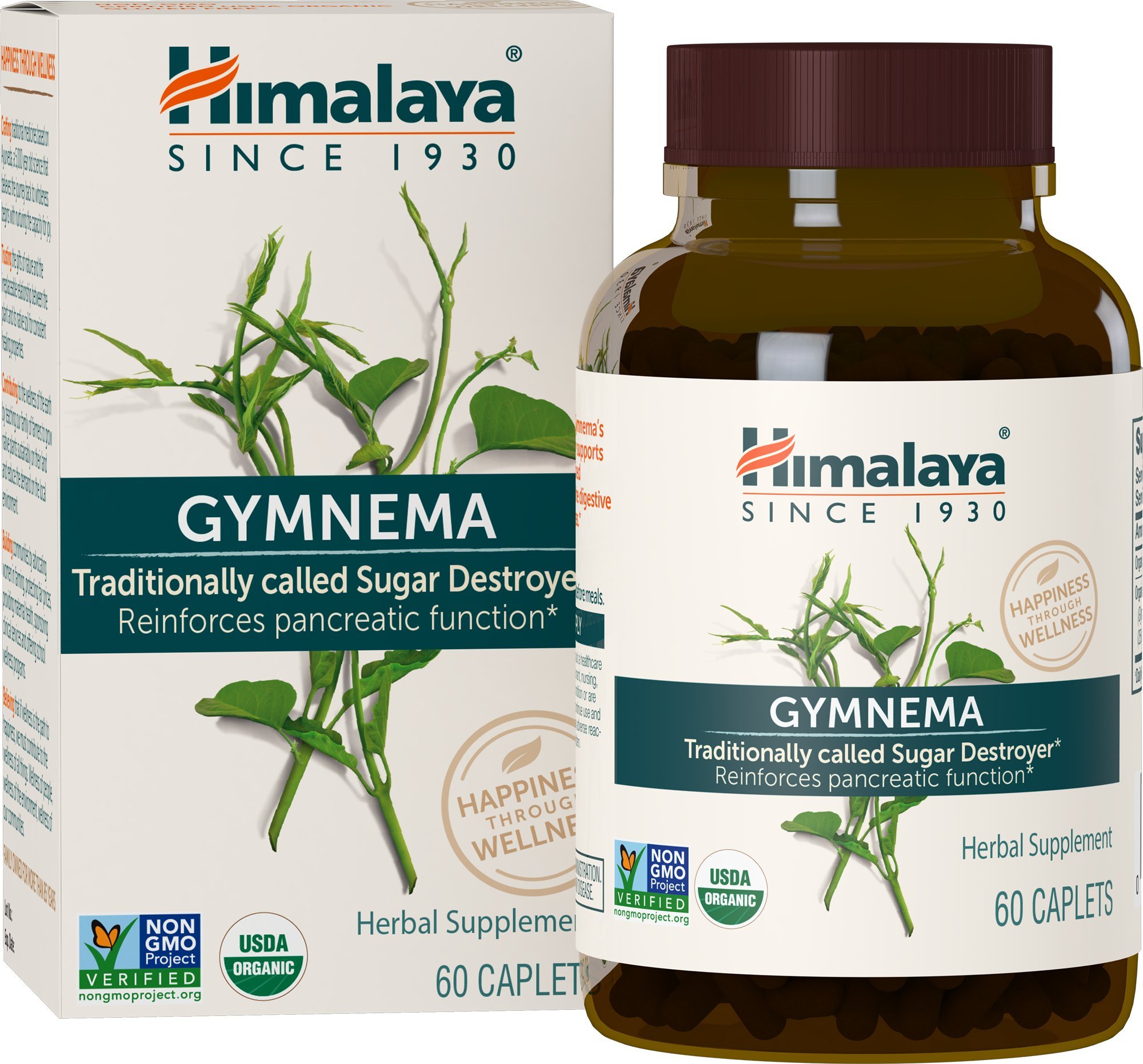Suplementos Himalaya Organic Gymnema 60 Comprimidos - Venta Internacional.