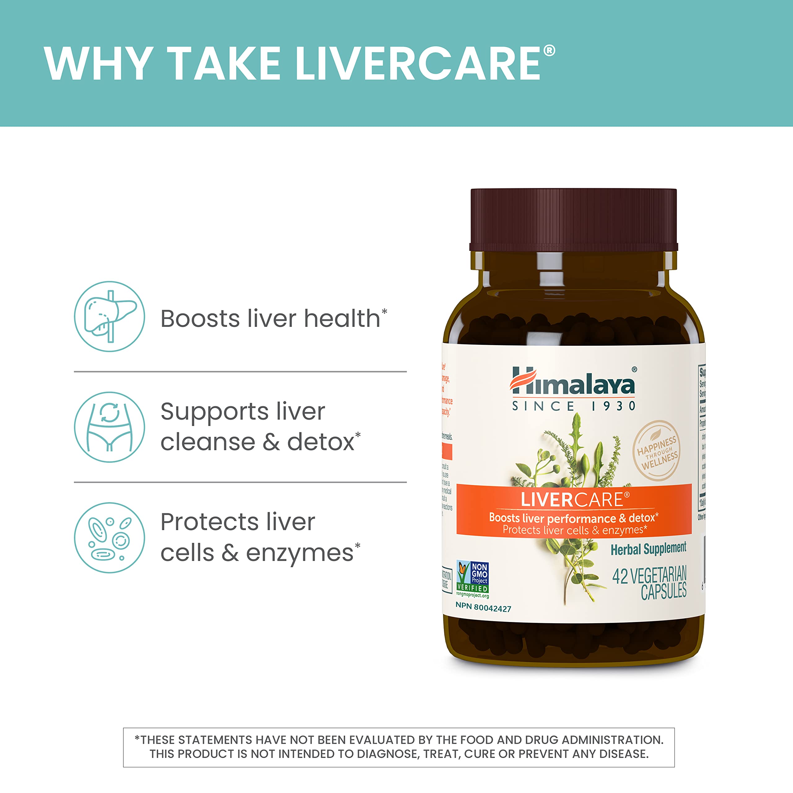 Foto 5 pulgar | Suplemento Himalaya Livercare 375 Mg 42 Cápsulas Durante 3 Semanas - Venta Internacional.