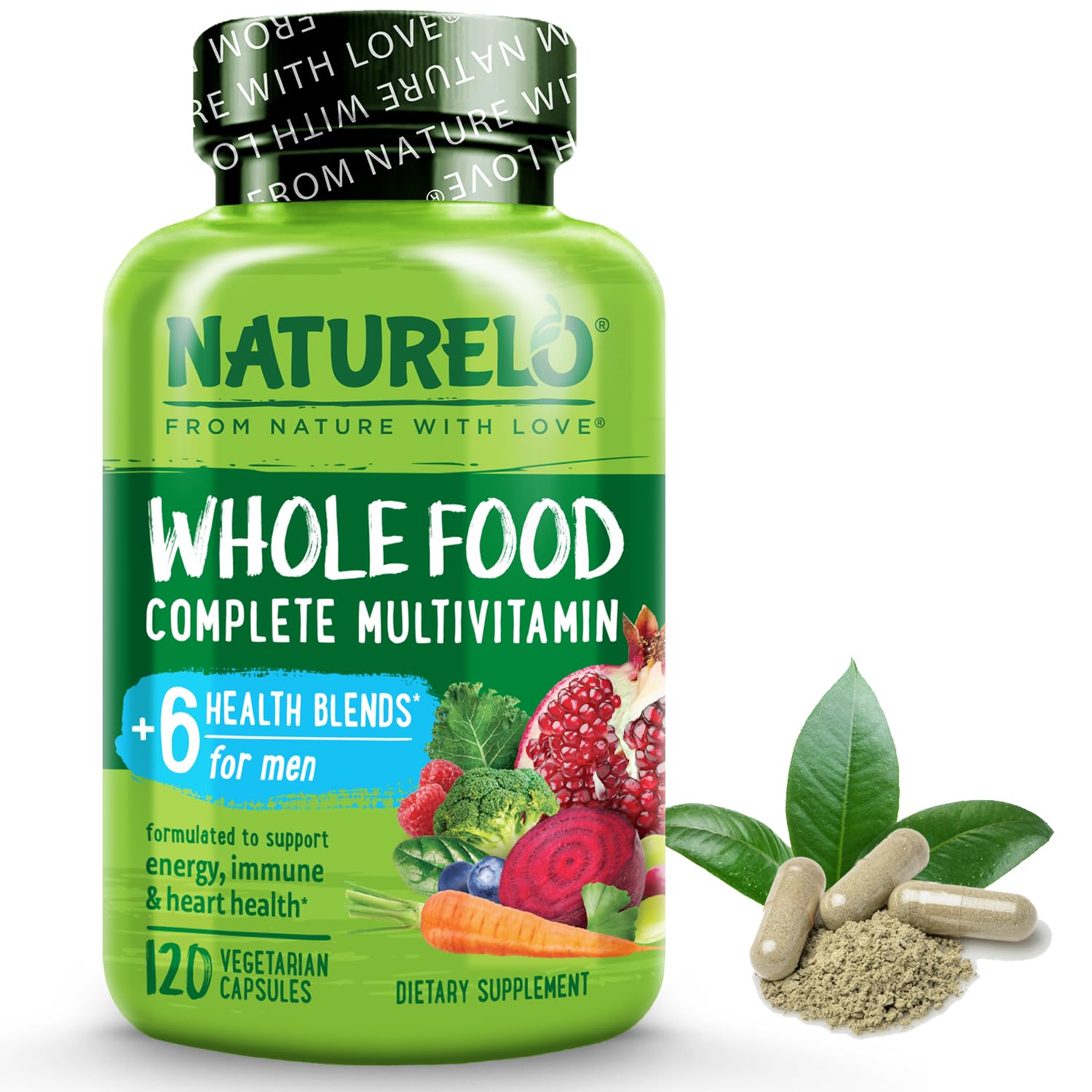 Foto 2 pulgar | Multivitamínico Naturelo Para Hombre, Alimentos Integrales, 120 Cápsulas - Venta Internacional.
