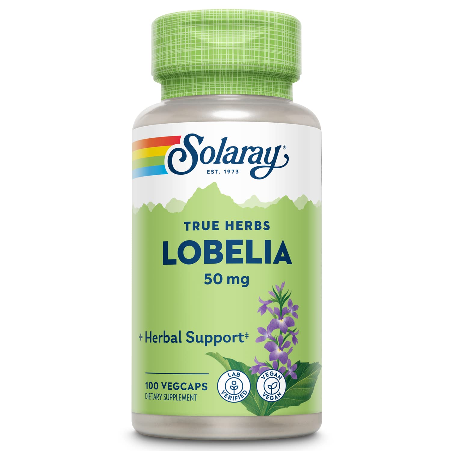 Foto 2 pulgar | Suplemento Solaray Lobelia Aerial, 50 Mg, Healthy Respiratory, 100 Cápsulas Vegetarianas - Venta Internacional.