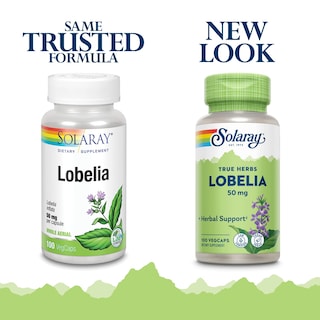 Foto 2 | Suplemento Solaray Lobelia Aerial, 50 Mg, Healthy Respiratory, 100 Cápsulas Vegetarianas - Venta Internacional.