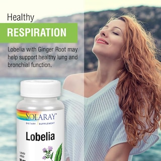Foto 4 | Suplemento Solaray Lobelia Aerial, 50 Mg, Healthy Respiratory, 100 Cápsulas Vegetarianas - Venta Internacional.