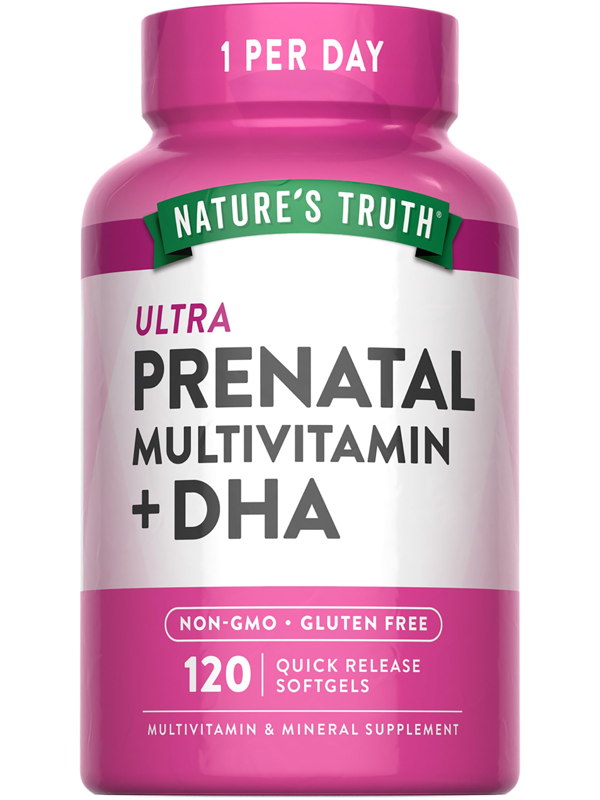 Foto 2 pulgar | Vitamina Prenatal Nature's Truth 120 Cápsulas Blandas Con Dha Y Ácido Fólico - Venta Internacional.