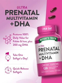 Foto 5 | Vitamina Prenatal Nature's Truth 120 Cápsulas Blandas Con Dha Y Ácido Fólico - Venta Internacional.