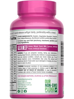 Foto 7 | Vitamina Prenatal Nature's Truth 120 Cápsulas Blandas Con Dha Y Ácido Fólico - Venta Internacional.