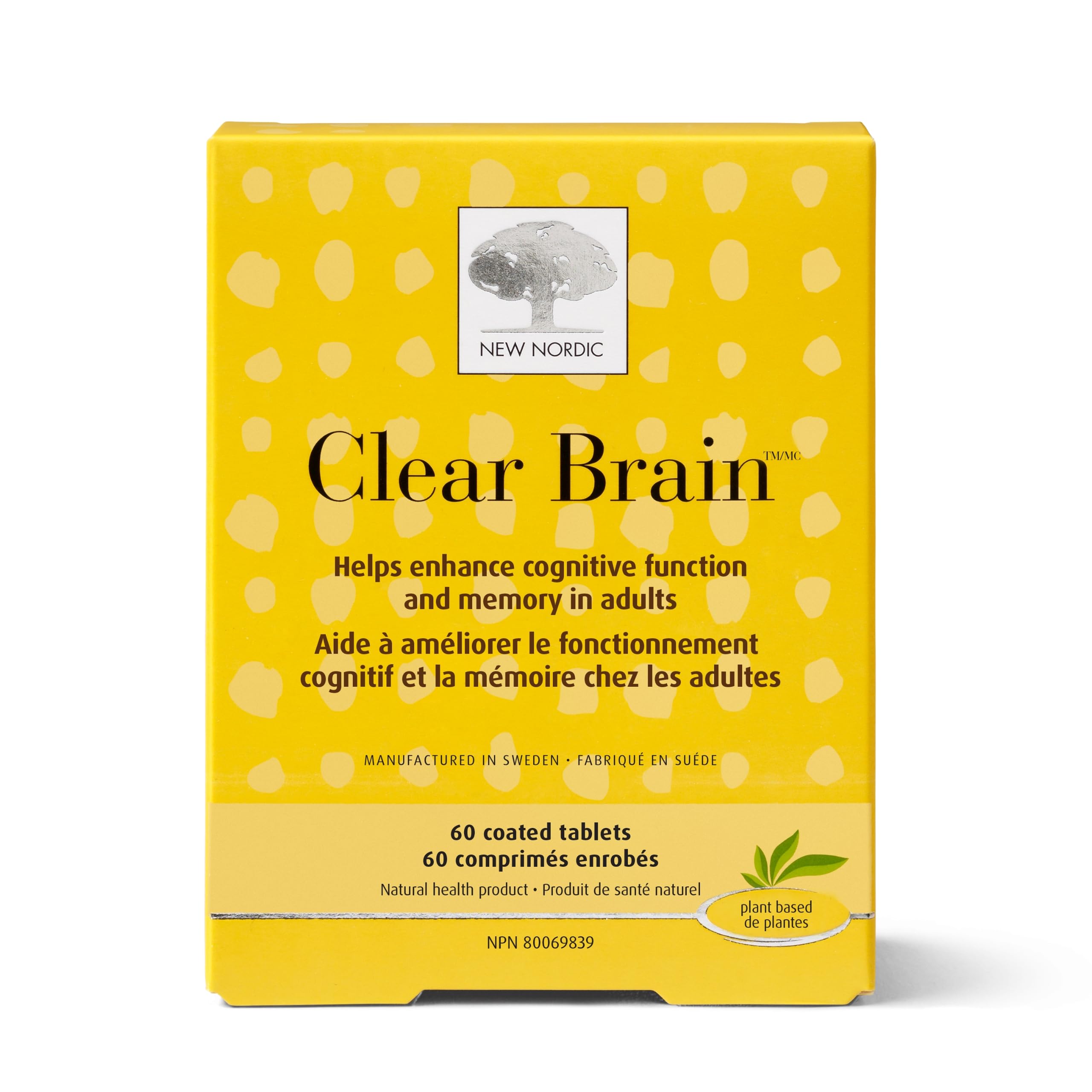 Foto 2 pulgar | Suplemento New Nordic Clear Brain 60 Comprimidos - Venta Internacional.