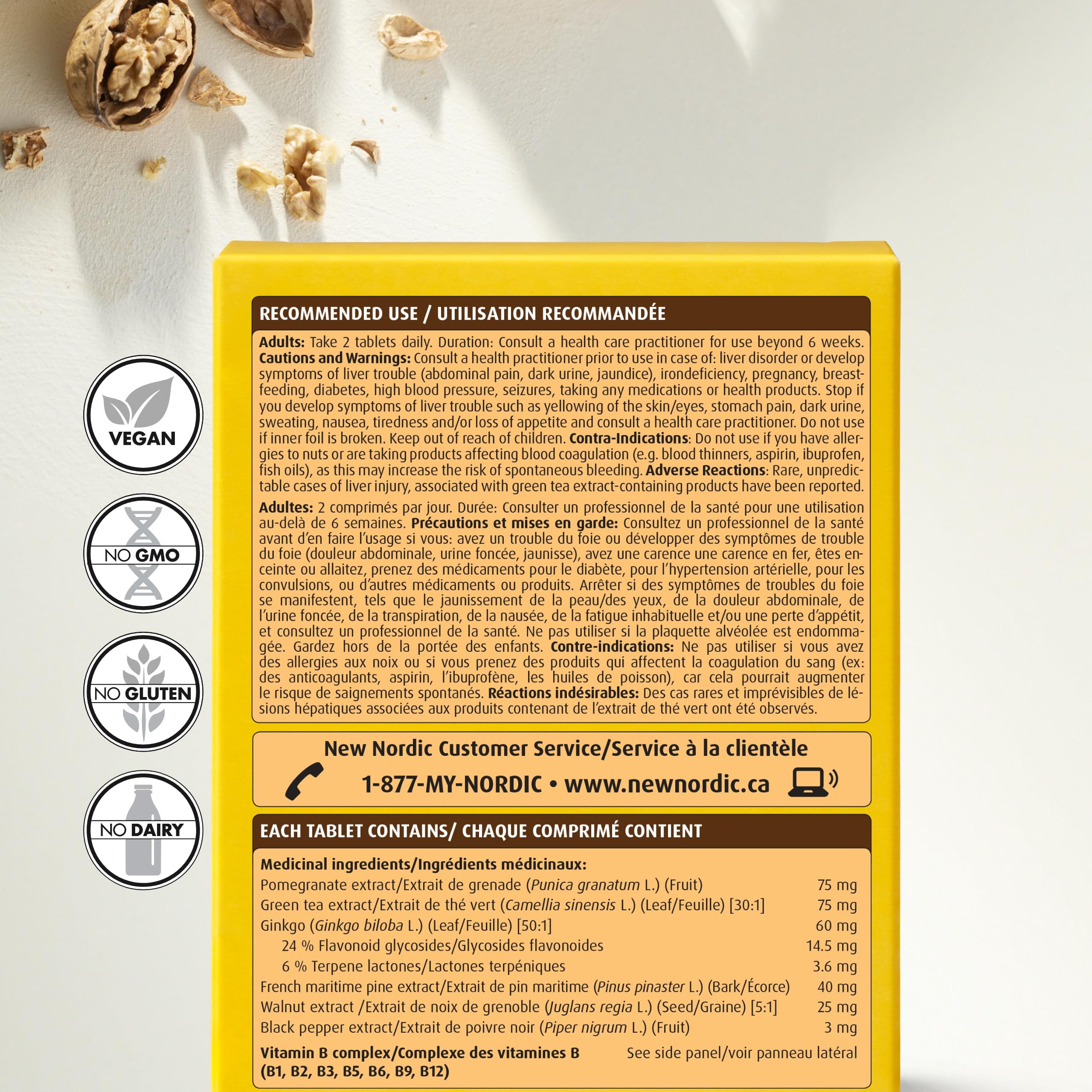 Foto 3 pulgar | Suplemento New Nordic Clear Brain 60 Comprimidos - Venta Internacional.