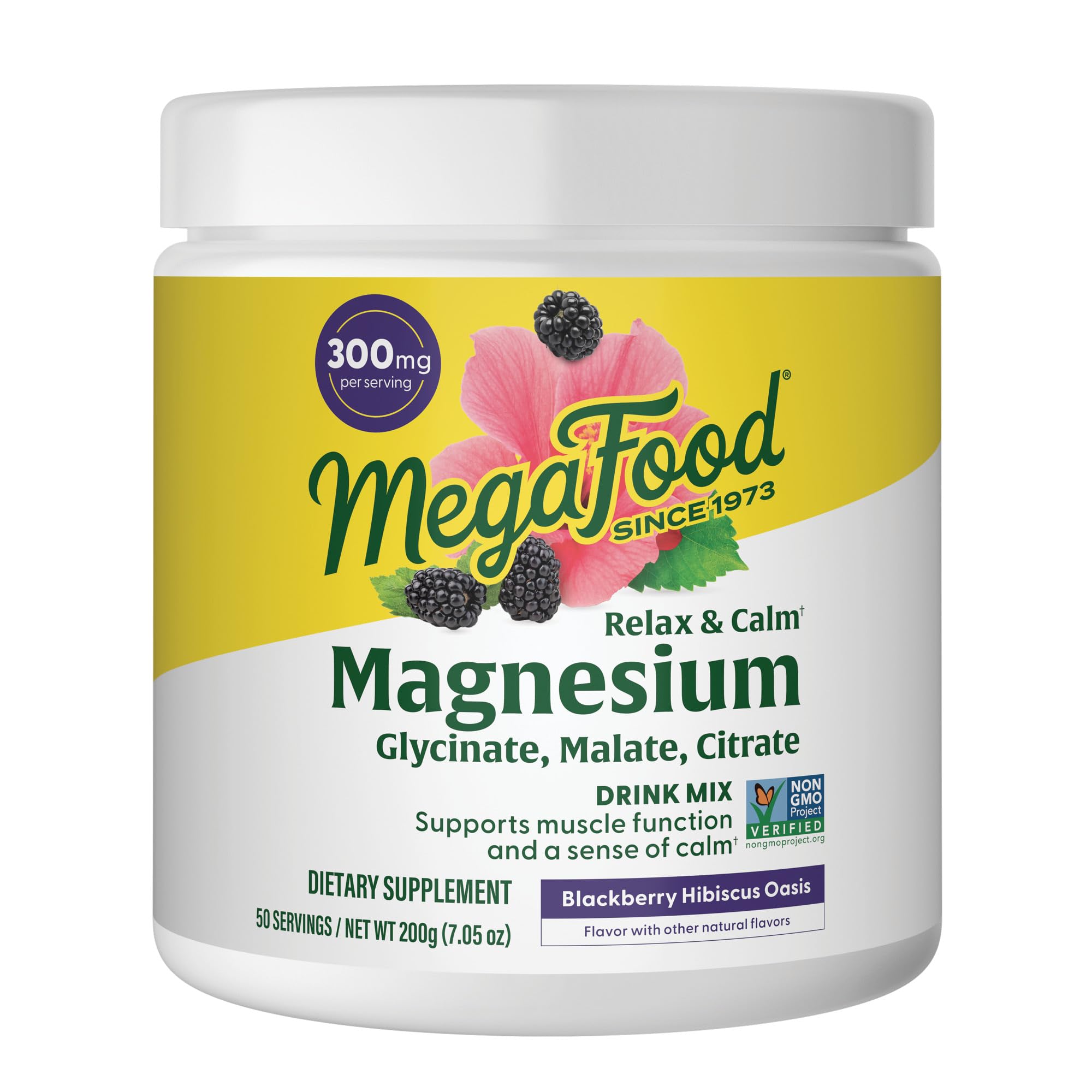 Foto 2 pulgar | Magnesio En Polvo Megafood Relax + Calm 200 G Blackberry Hibiscus - Venta Internacional.