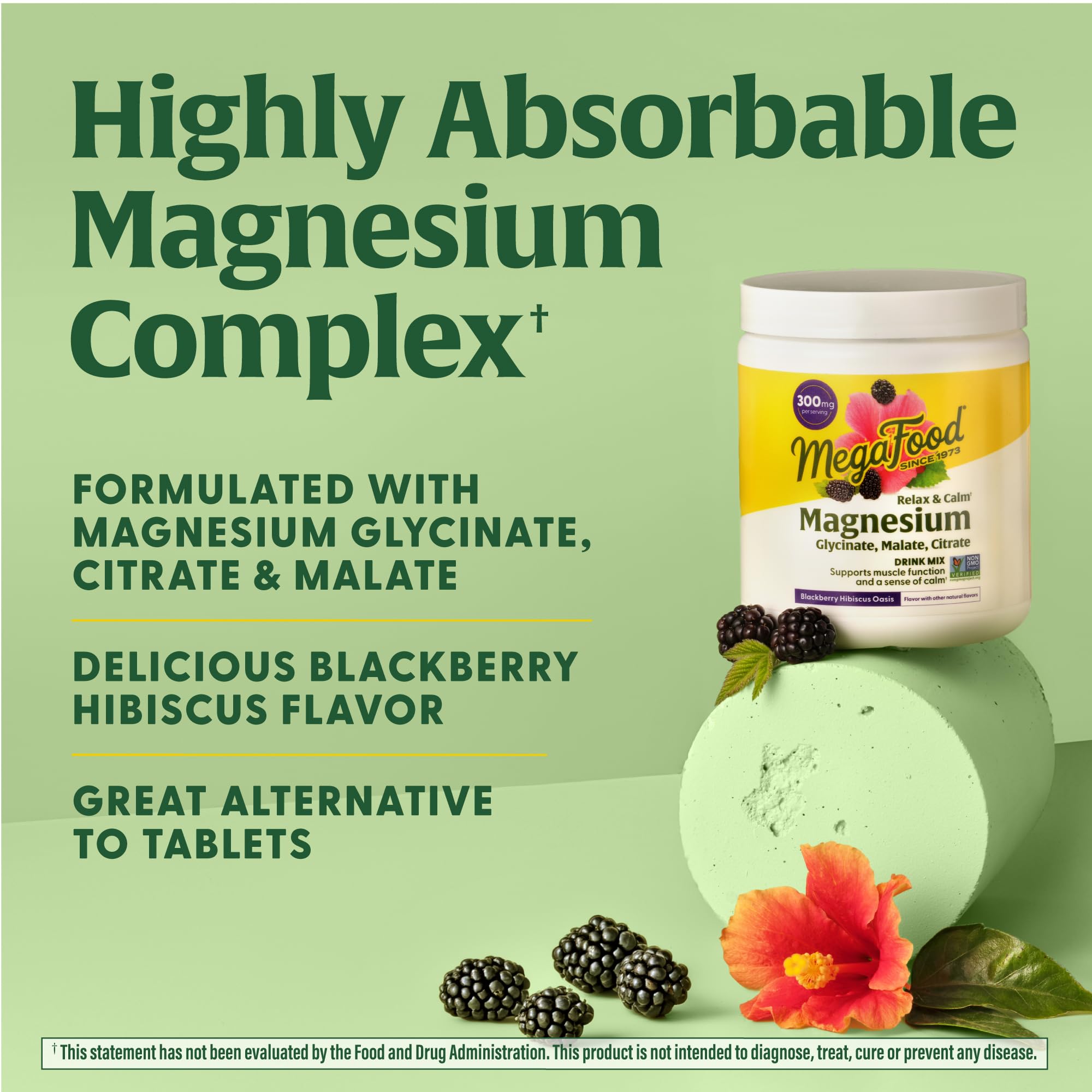 Foto 6 pulgar | Magnesio En Polvo Megafood Relax + Calm 200 G Blackberry Hibiscus - Venta Internacional.