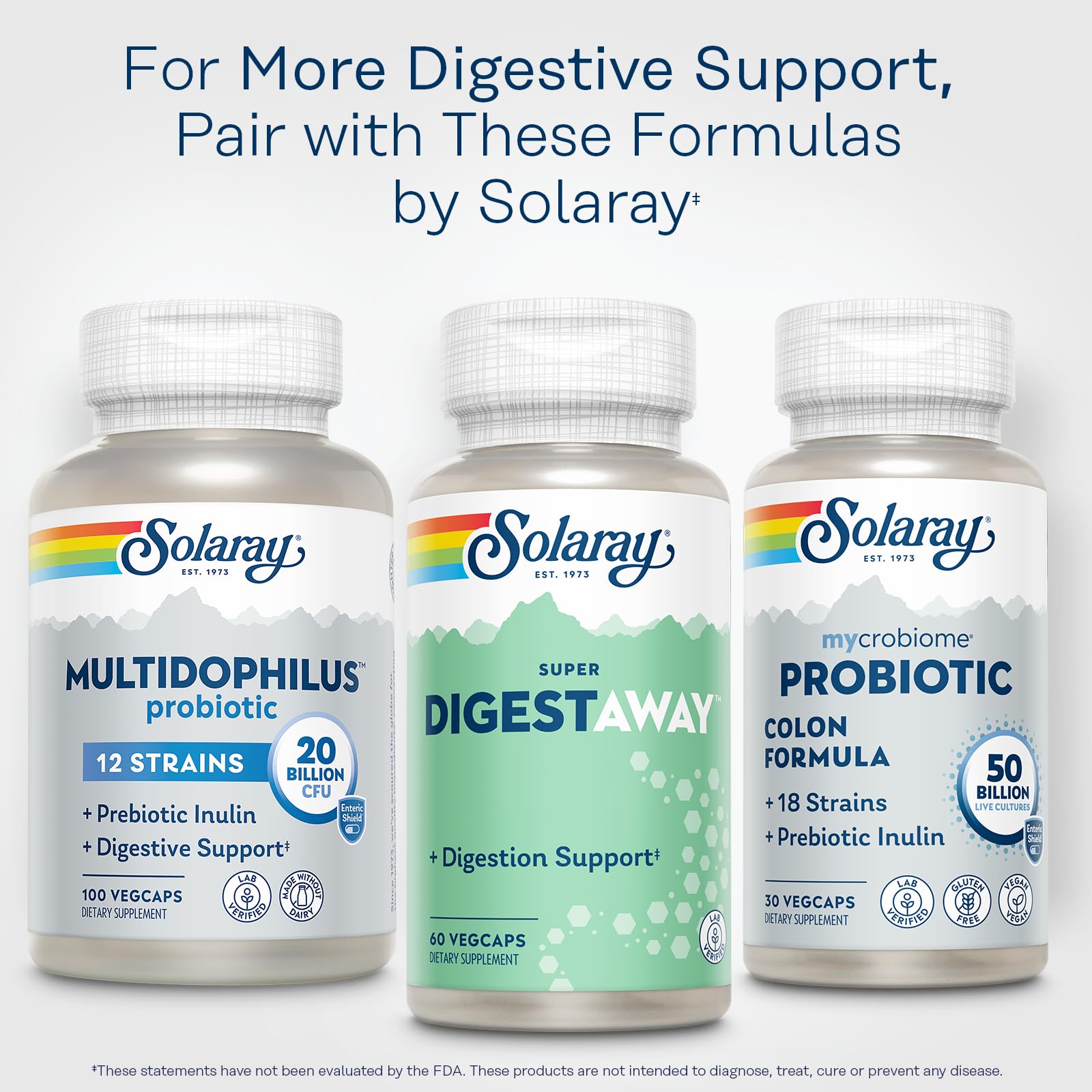 Foto 7 pulgar | Enzimas Digestivas Solaray Super Digestaway 60 Cápsulas Vegetarianas - Venta Internacional.