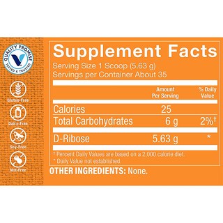 Foto 3 | Suplemento The Vitamin Shoppe Ribosa En Polvo 200 G - Venta Internacional.