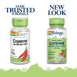 Foto 2 | Suplemento Solaray De Pimienta De Cayena, 450 Mg, 100 000 Unidades De Calor - Venta Internacional.