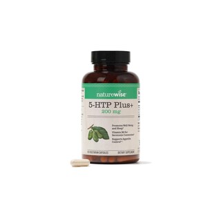 Foto 1 | Suplemento Naturewise 5-htp, 200 Mg, Ayuda A Dormir Y Ayuda A Mejorar El Estado De Ánimo, 60 Unidades - Venta Inter