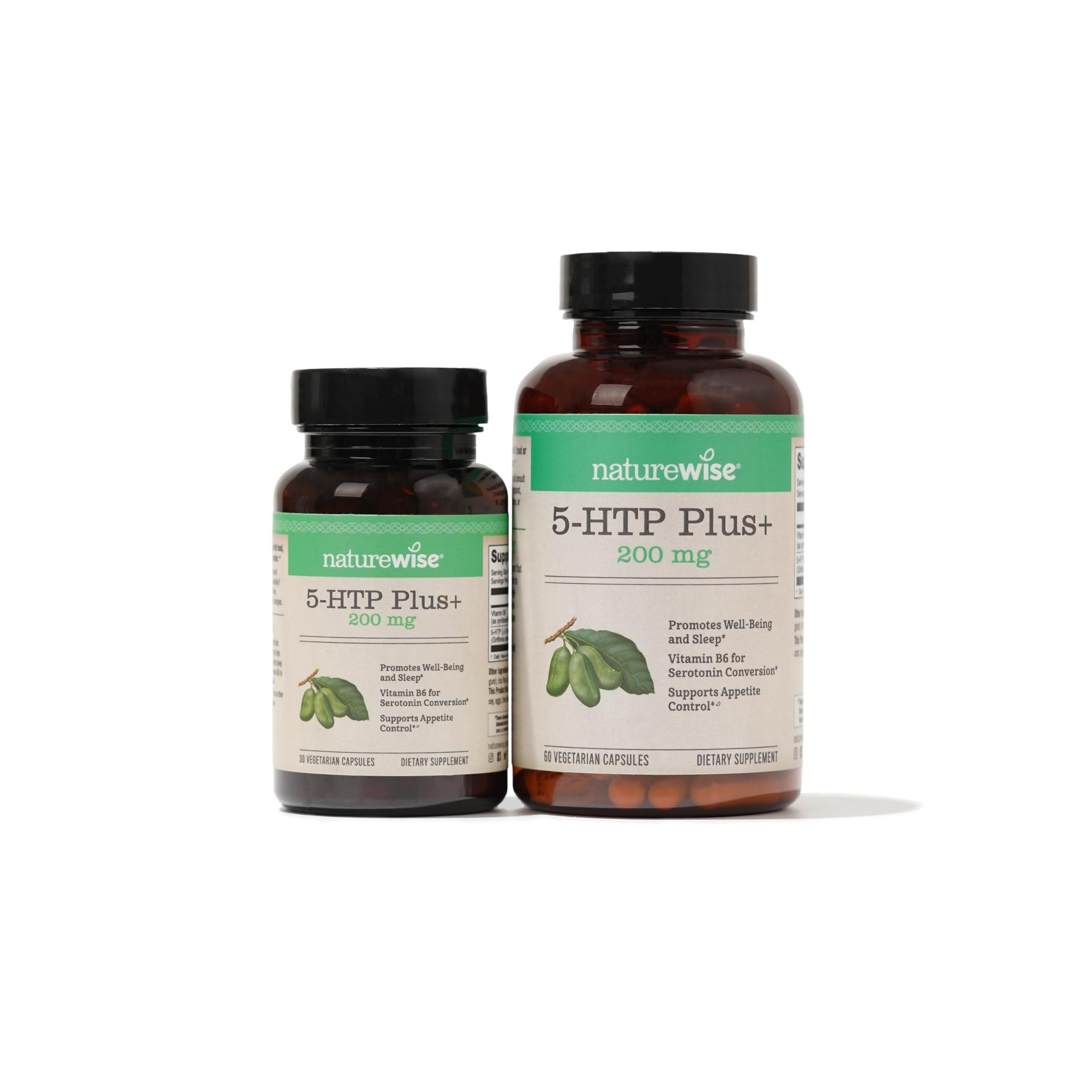 Foto 3 pulgar | Suplemento Naturewise 5-htp, 200 Mg, Ayuda A Dormir Y Ayuda A Mejorar El Estado De Ánimo, 60 Unidades - Venta Inter