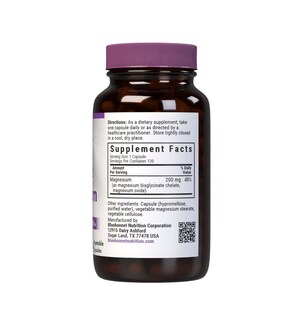 Foto 2 | Suplemento Bluebonnet Nutrition Albion De Magnesio Quelado Tamponado, 200 Mg, 120 Cápsulas Vegetales - Venta Interna