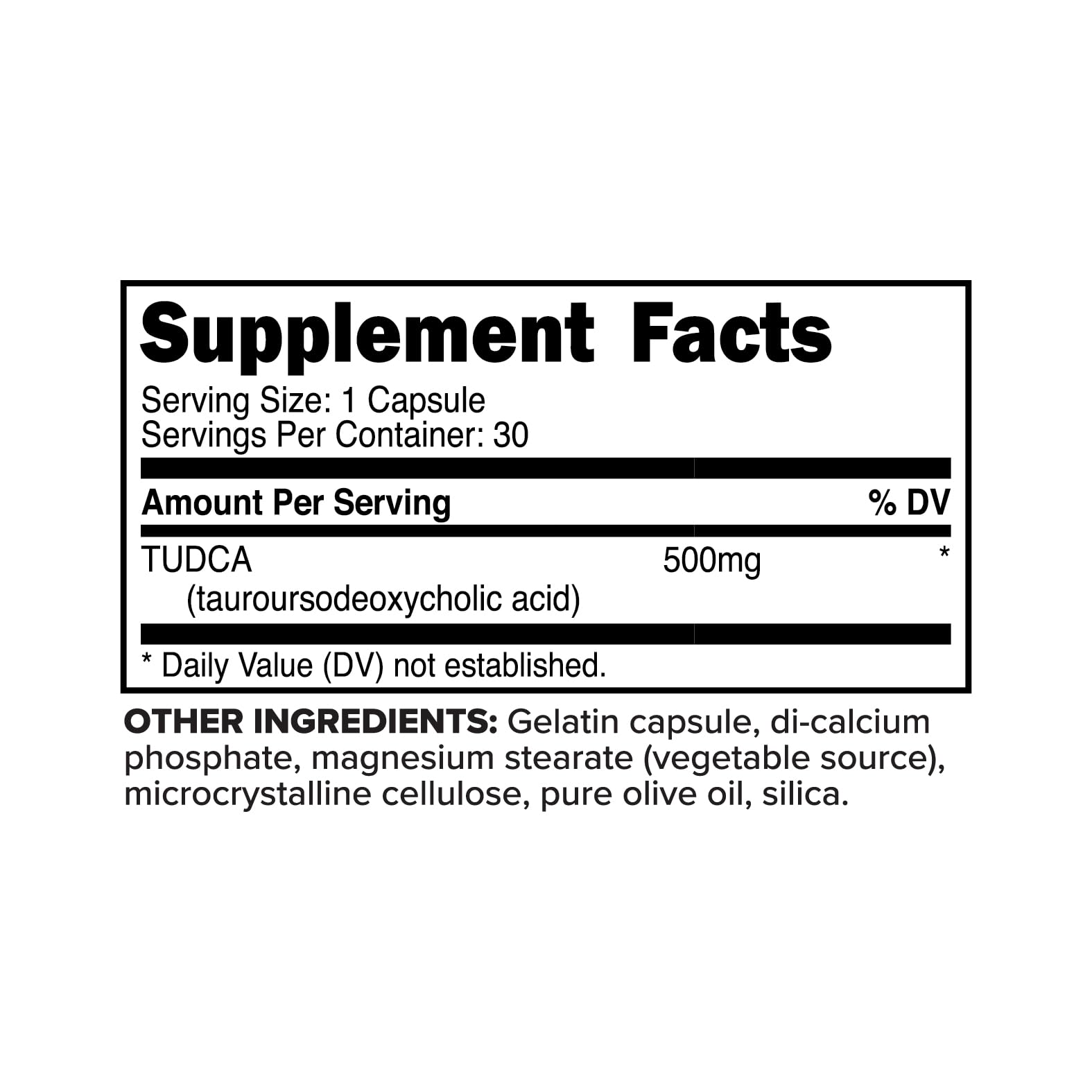 Foto 3 pulgar | Suplemento De Ácido Tauroursodesoxicólico Primaforce Tudca 500 Mg - Venta Internacional.